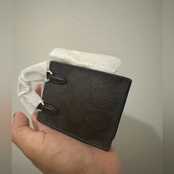 Coach North/South Mini Tote Bag Charm In Signature Canvas - Picture 6 of 7